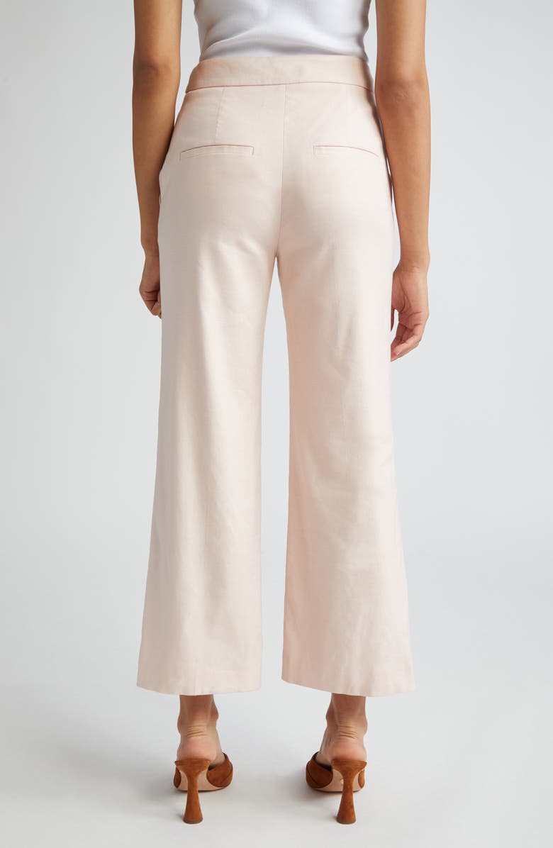 Veronica Beard Brixton Wide Leg Crop Pants, Alternate, color, Pink Haze