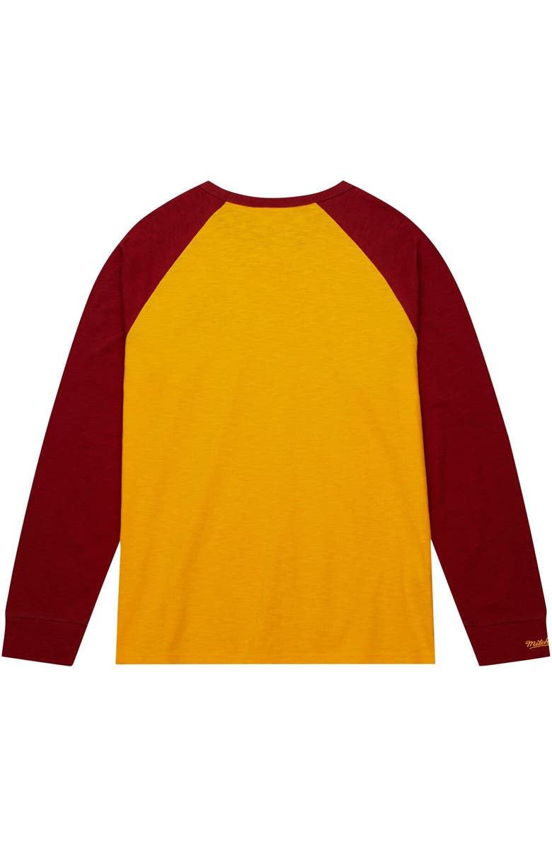 Mitchell & Ness Men's Mitchell & Ness Gold Minnesota Golden Gophers Legendary Slub Raglan Long Sleeve T-Shirt, Alternate, color, Gold