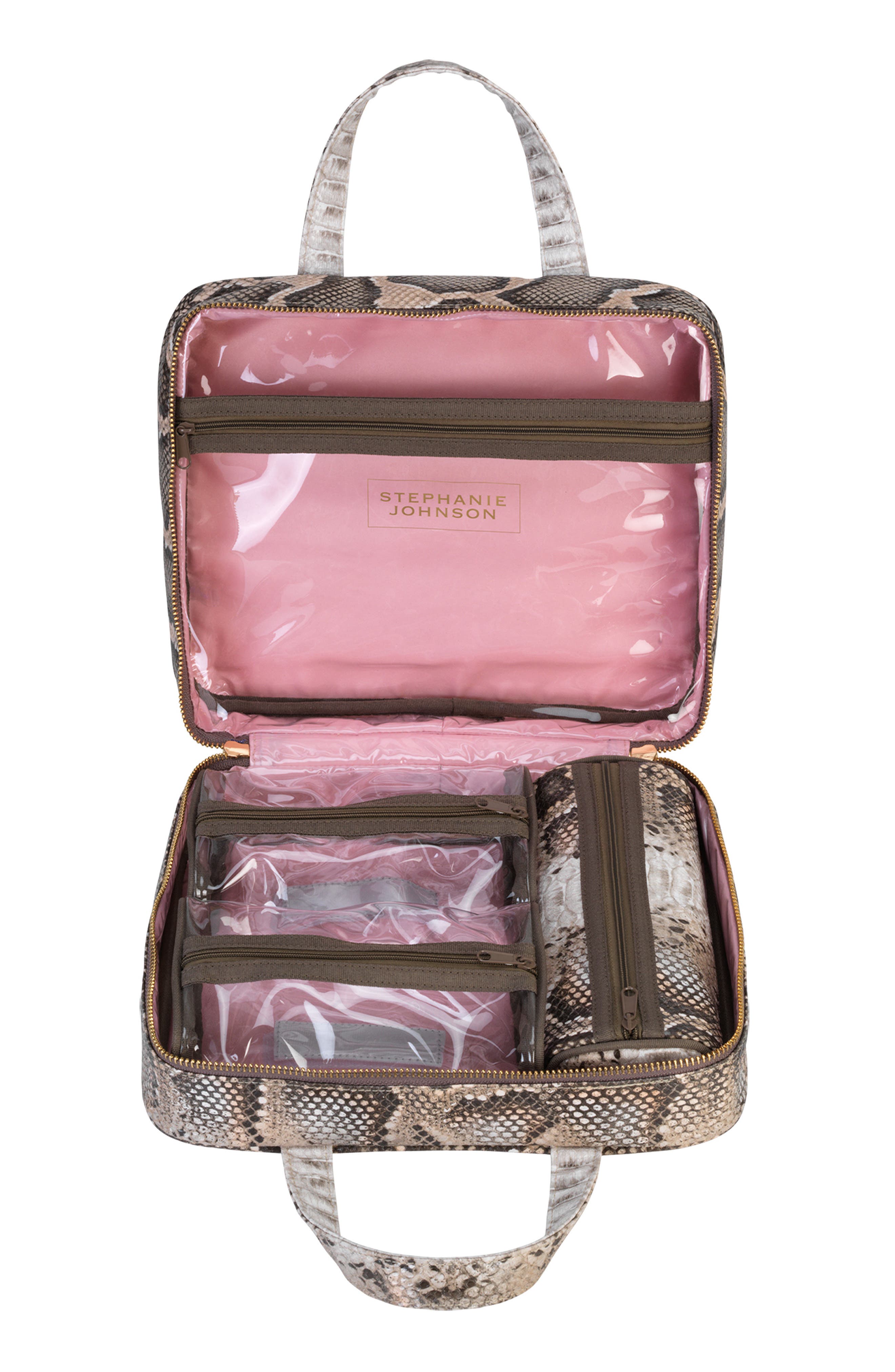 Java Coffee Martha Cosmetics Briefcase, Alternate, color, JAVA COFFEE