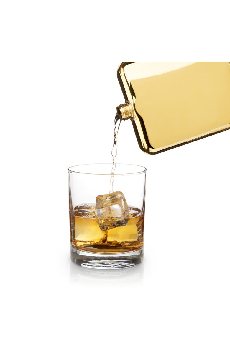 Viski 6 oz Flask, Alternate, color, Gold