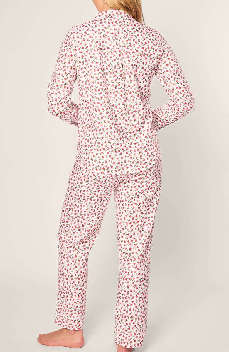 Petite Plume Floral Print Cotton Twill Pajamas, Alternate, color, 