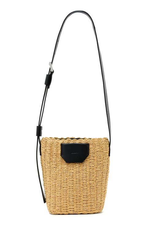 Alba Straw Crossbody Bag