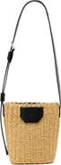 AllSaints Alba Straw Crossbody Bag