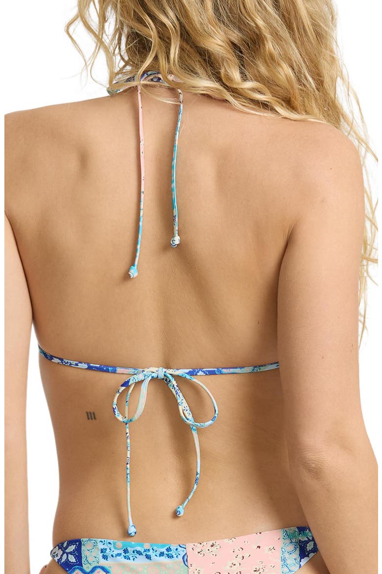 Happy Hippy Triangle Swim Top, Alternate, color, LILAC MARBLE