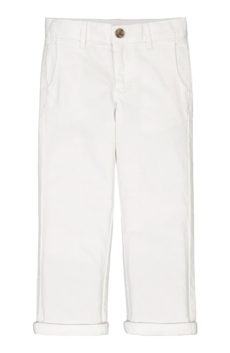Hope & Henry Boys' Twill Chino, Toddler, Alternate, color, White Stretch