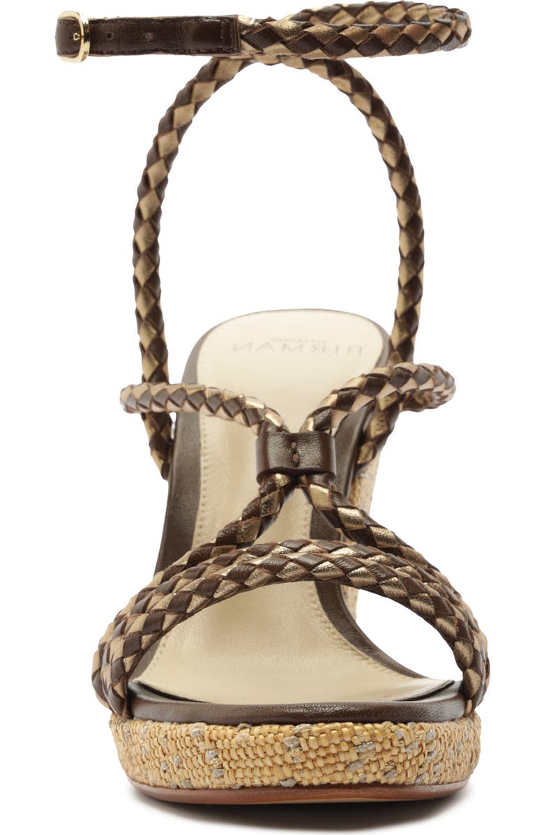 Alexandre Birman Elba Ankle Strap Wedge Sandal, Alternate, color, Marrone