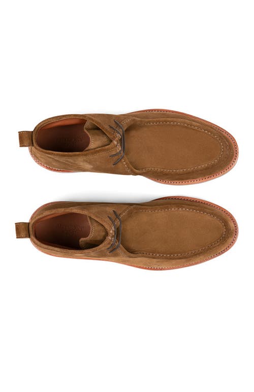Anthony Veer Heritage Moc Chukka In Golden Fawn Brown Suede