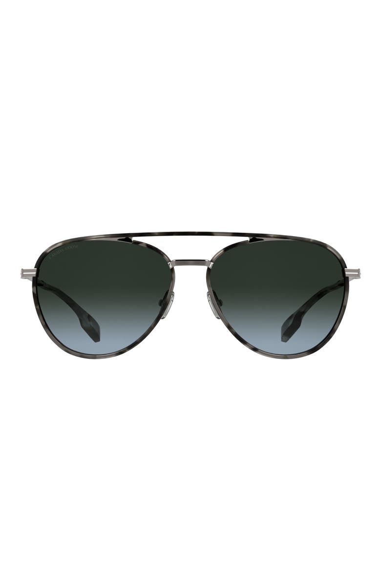 59mm Aviator Sunglasses, Main, color, HAVANA GREY