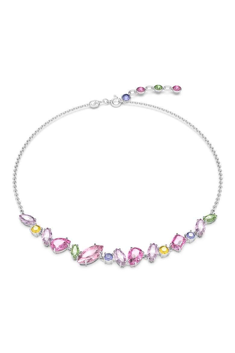 Gema Frontal Necklace, Main, color, PINK