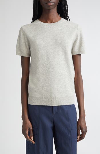 Vince Short Sleeve Wool & Cashmere Sweater 