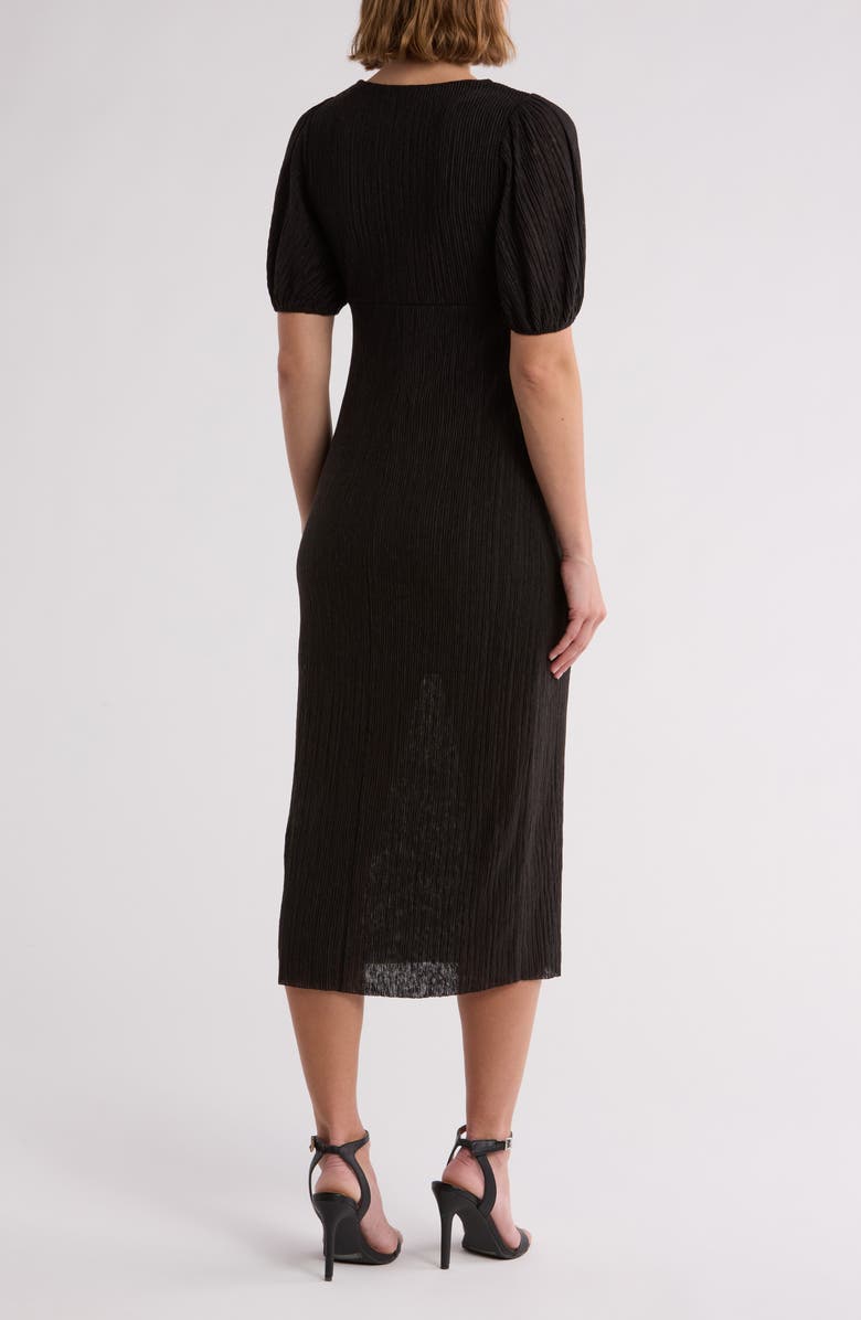 Lush Lace Bow Ribbed Midi Dress, Alternate, color, 