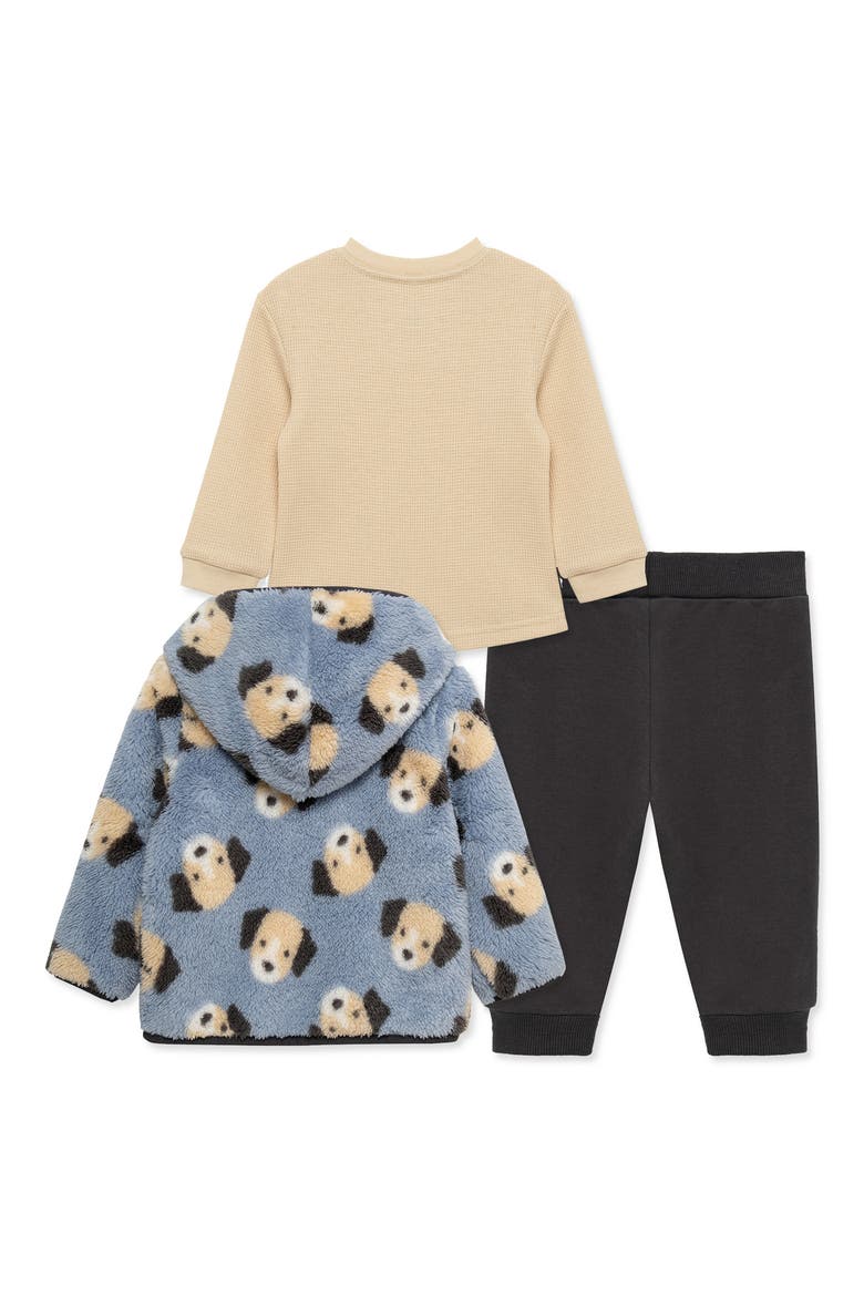 Kids' Puppy 3-Piece Fleece Jacket Set, Alternate, color, BLUE
