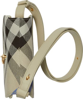 Burberry Mini Rocking Horse Jacquard Check Crossbody Bag