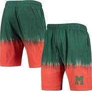 Mitchell & Ness Men's Mitchell & Ness Orange/Green Miami Hurricanes Tie-Dye Shorts