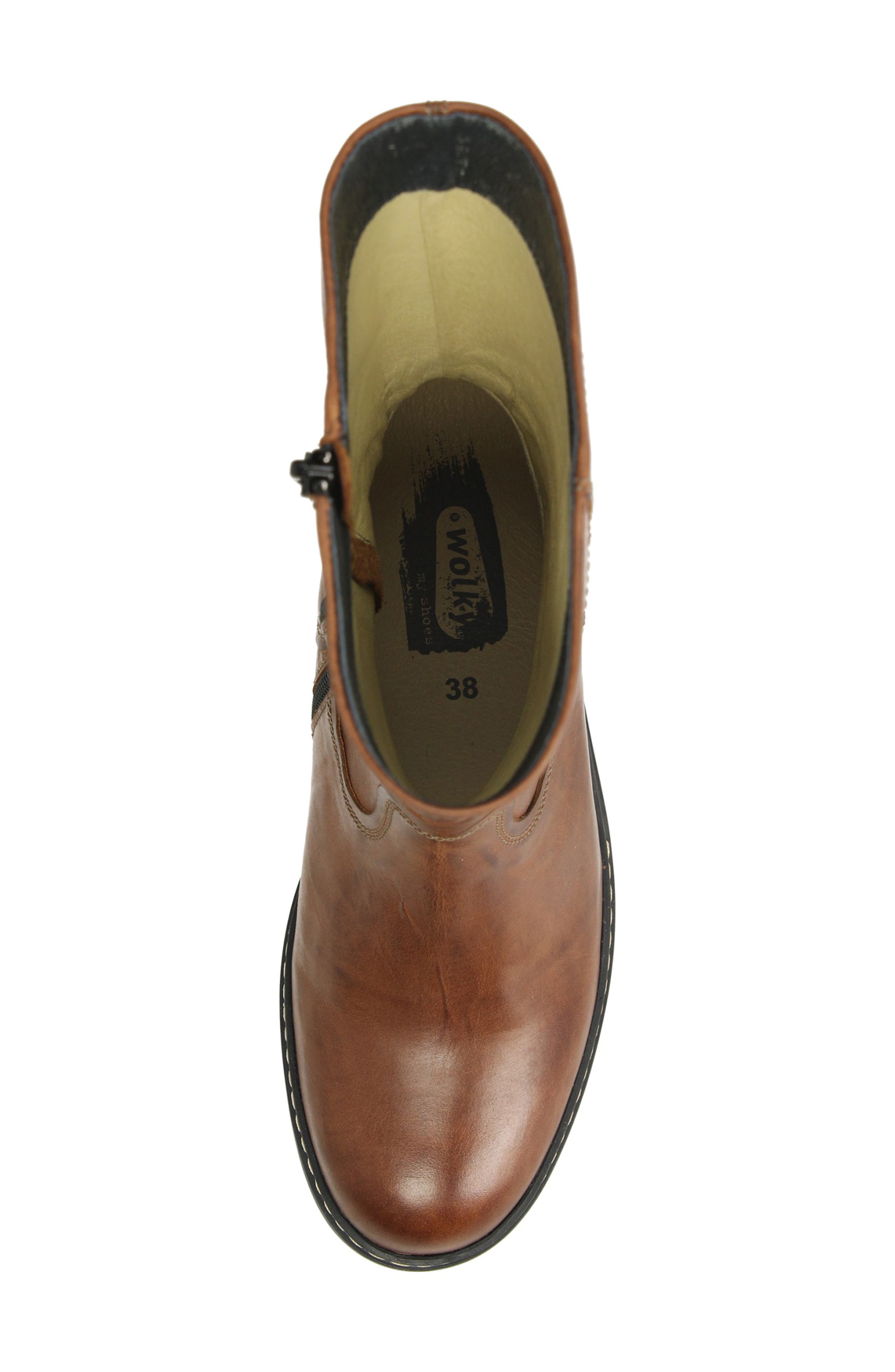 Edmonton Water Resistant Boot, Alternate, color, COGNAC SOFTY WAX LEATHER