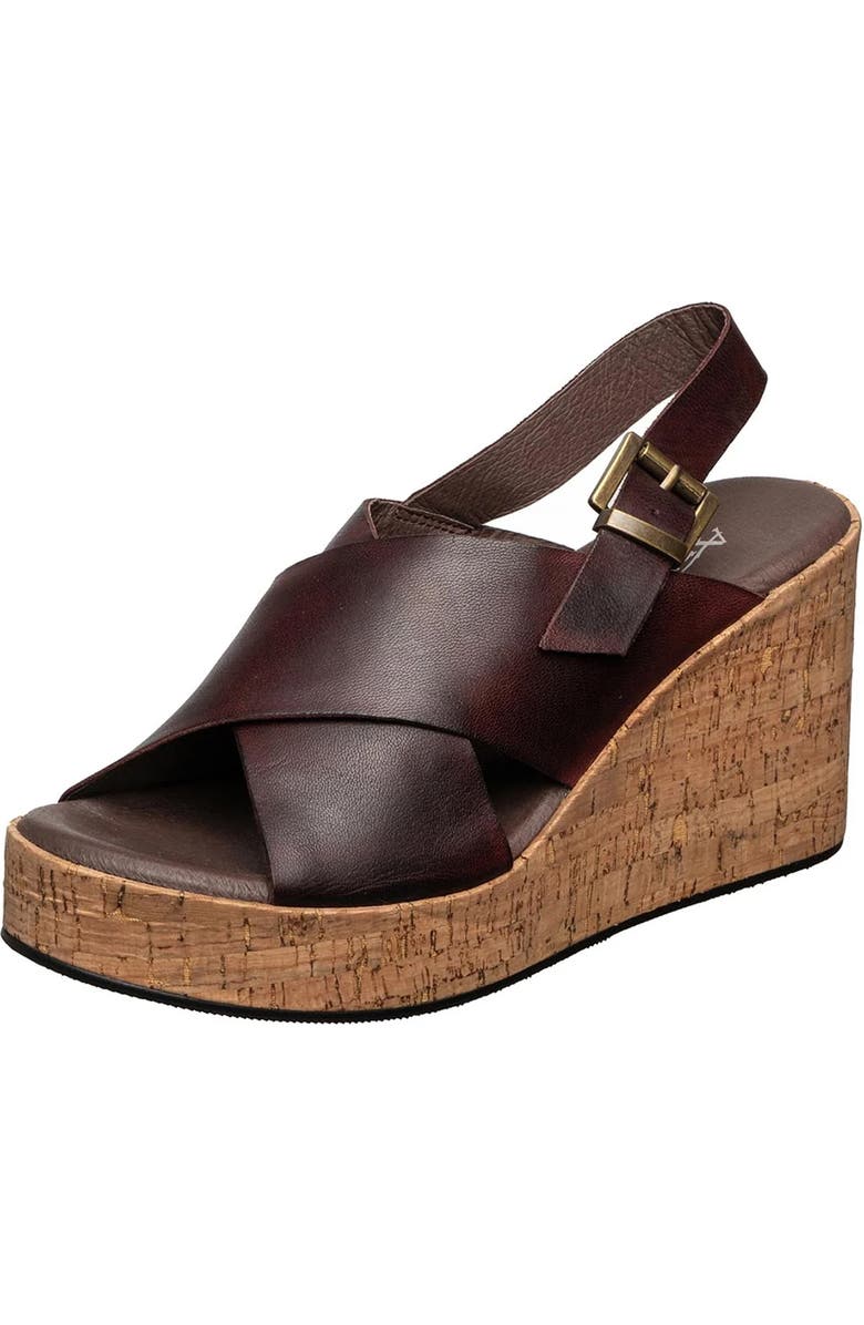 ANTELOPE Aly Wedge Platform Sandal, Main, color, Coffee
