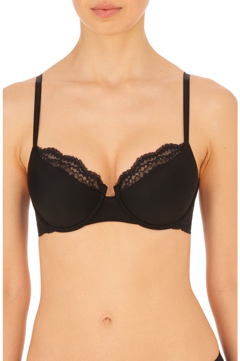 Breakout Full Fit Contour Underwire Bra, Alternate, color, BLACK