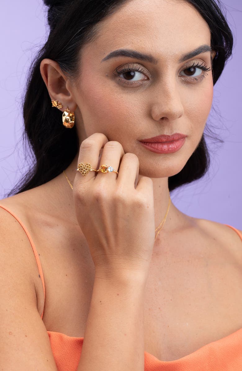 Bony Levy 14K Gold Semiprecious Stone Stackable Ring, Alternate, color,