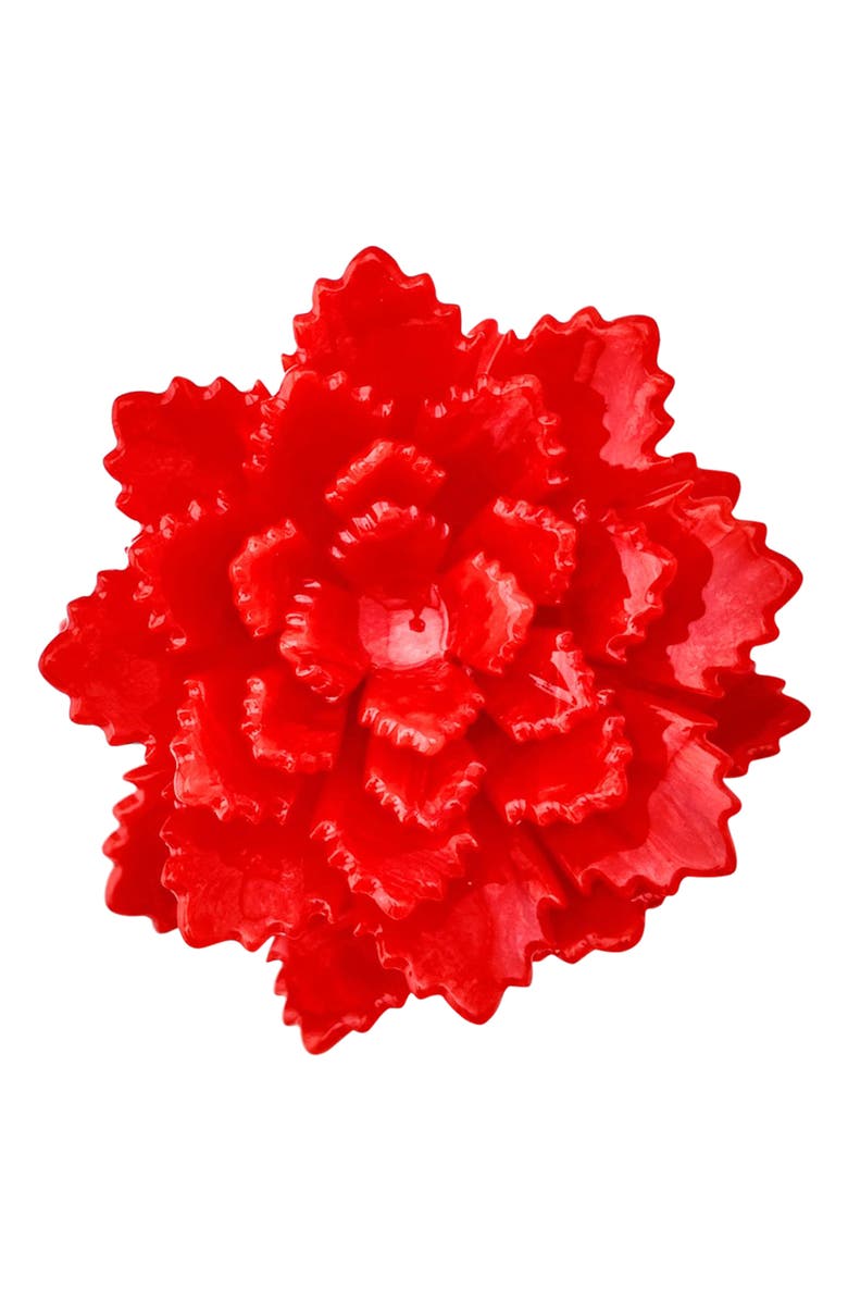 Solar Eclipse Gami Peony Flower Claw Clip, Main, color,