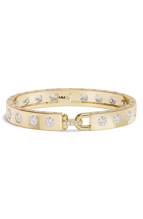 Ashley Rodeo Lock Cubic Zirconia Cuff