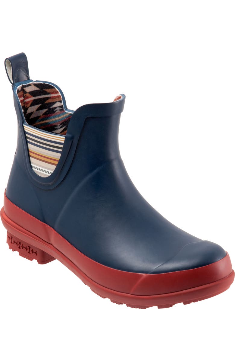 Pendleton Bridger Stripe Waterproof Chelsea Rain Boot, Main, color,