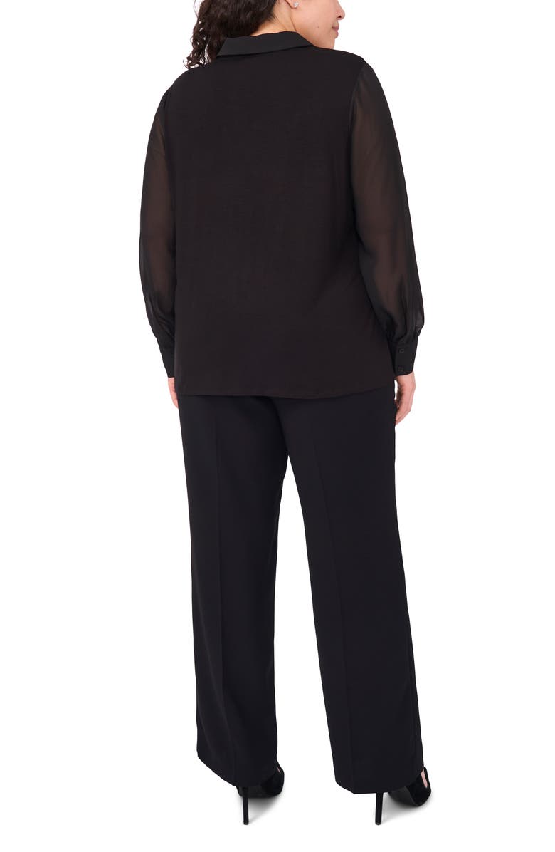 Halogen<sup>®</sup> Layered Look Sweater Vest, Alternate, color, Rich Black