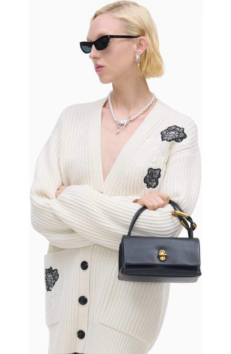 Marc Jacobs The Mini Dual Top Handle Bag, Alternate, color, Black