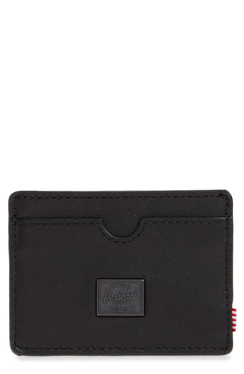 Herschel Supply Co. Herschel Supply Co Charlie RFID Leather Card Case, Main, color,