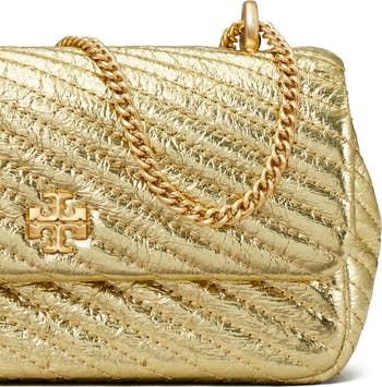 Mini Kira Moto Quilted Metallic Leather Convertible Shoulder Bag