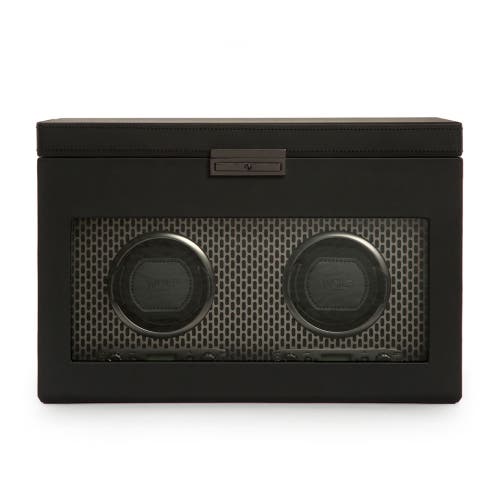 Wolf Axis Double Watch Winder With Storage In Powder Coat