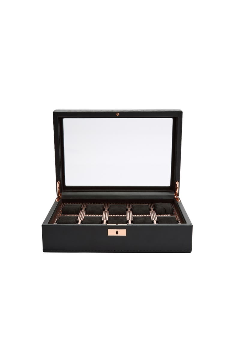 WOLF Axis 10 Piece Watch Box, Alternate, color, Copper