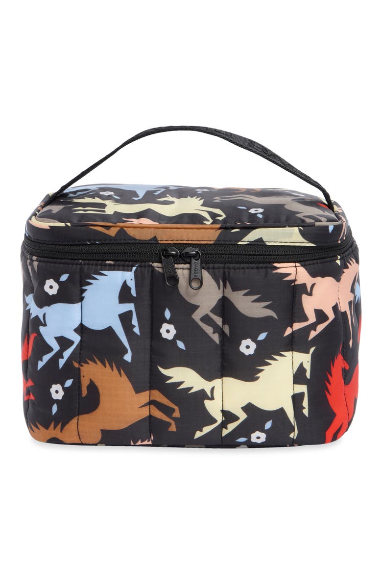 Puffy Lunch Bag, Main, color, HORSE CUT-OUTS