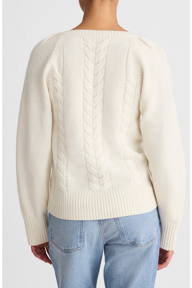 V-Neck Merino Wool Sweater, Alternate, color, ARCTIC