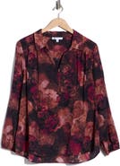 DR2 by Daniel Rainn Textured Split Neck Top