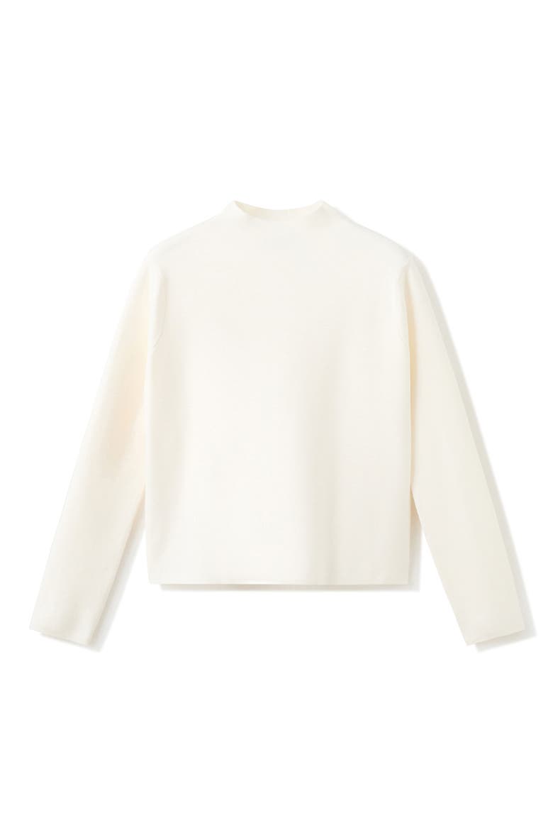 Mock Neck Sweater, Main, color, ECRU