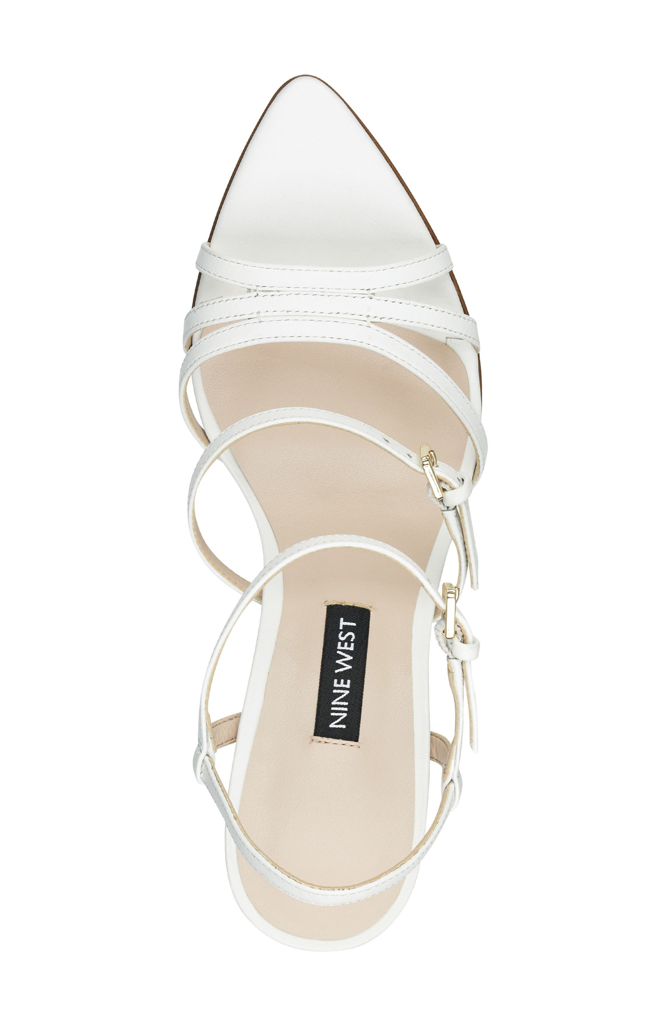 Gilficco Strappy Sandal, Alternate, color, WHITE LEATHER