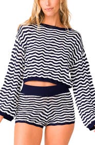 PQ SWIM Palmer Crop Cover-Up Sweater