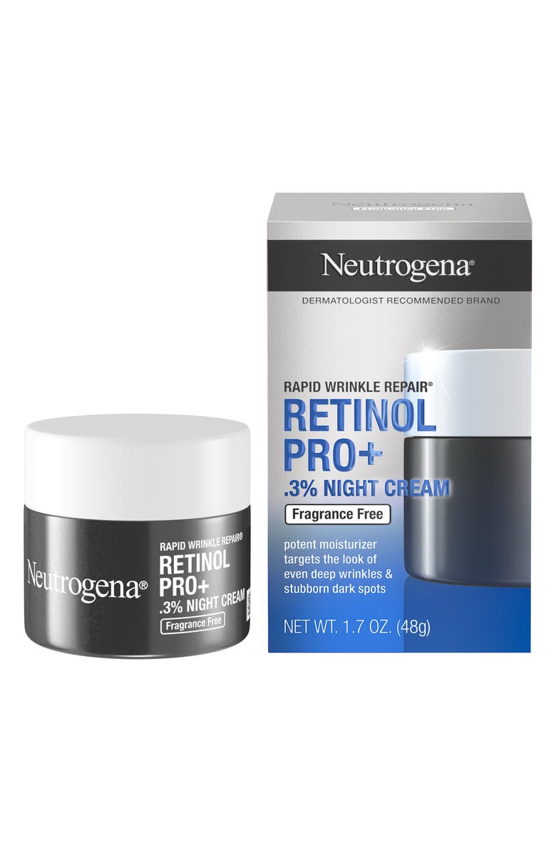 NEUTROGENA Rapid Wrinkle Repair Retinol Pro+ 0.3% Night Cream, Alternate, color, 