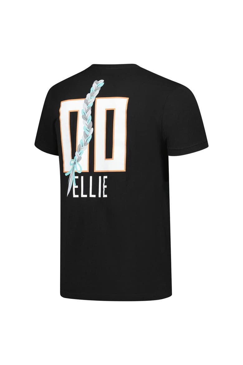 Unisex Stadium Essentials Black New York Liberty Ellie Mascot Name & Number T-Shirt, Alternate, color, Black