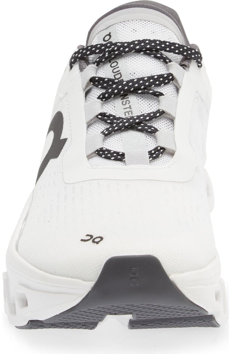 On Cloudmonster Running Shoe, Alternate, color, All White