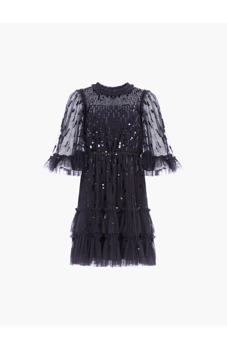 Needle & Thread Sequin Dash Mini Dress, Alternate, color, Graphite