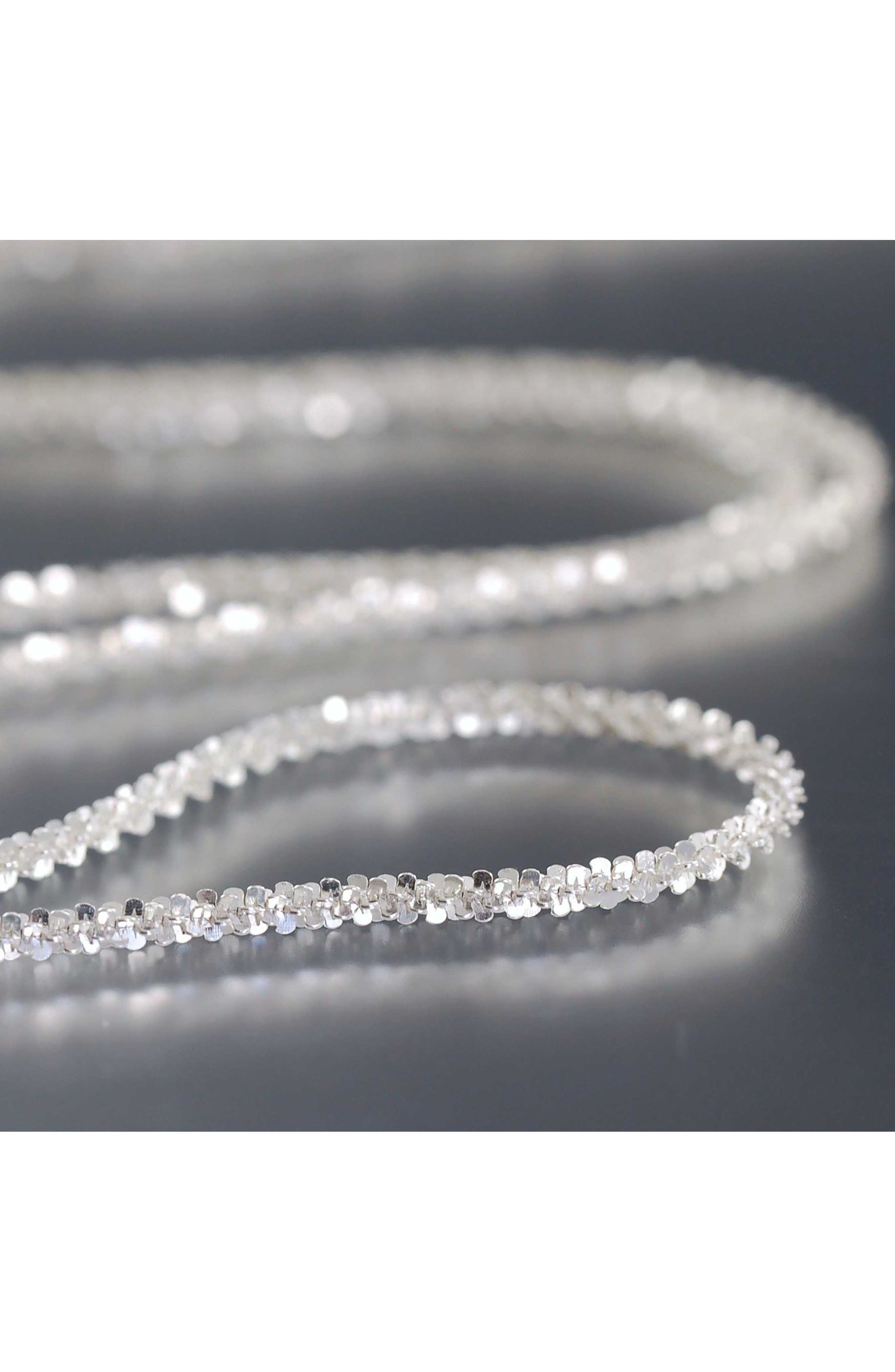 BEST SILVER Twisted Rock Chain Necklace (Women) | Nordstromrack