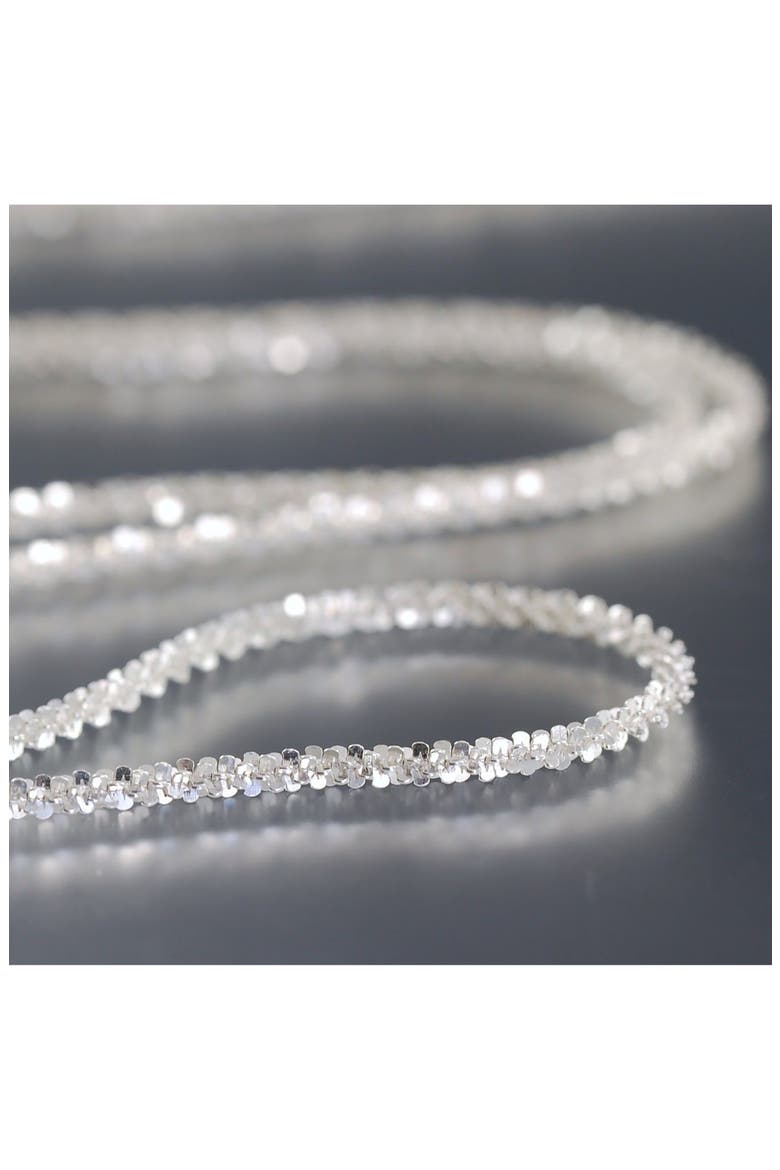 Twisted Rock Chain Necklace, Alternate, color, SILVER PLATED
