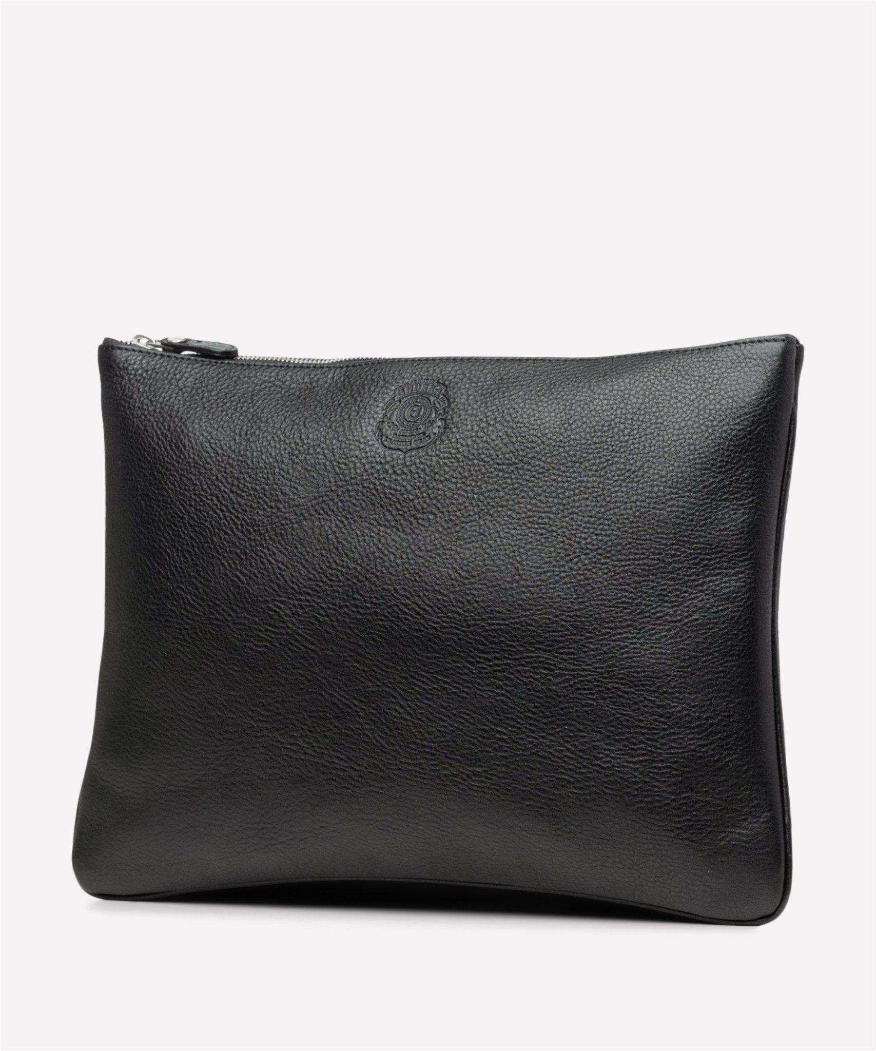 Ghurka Pouch III No. 65, Alternate, color, Vintage Black Leather