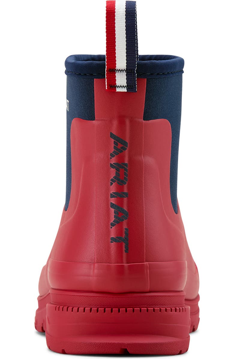 Ariat Kelmarsh Waterproof Rubber Short Boot, Alternate, color, Red