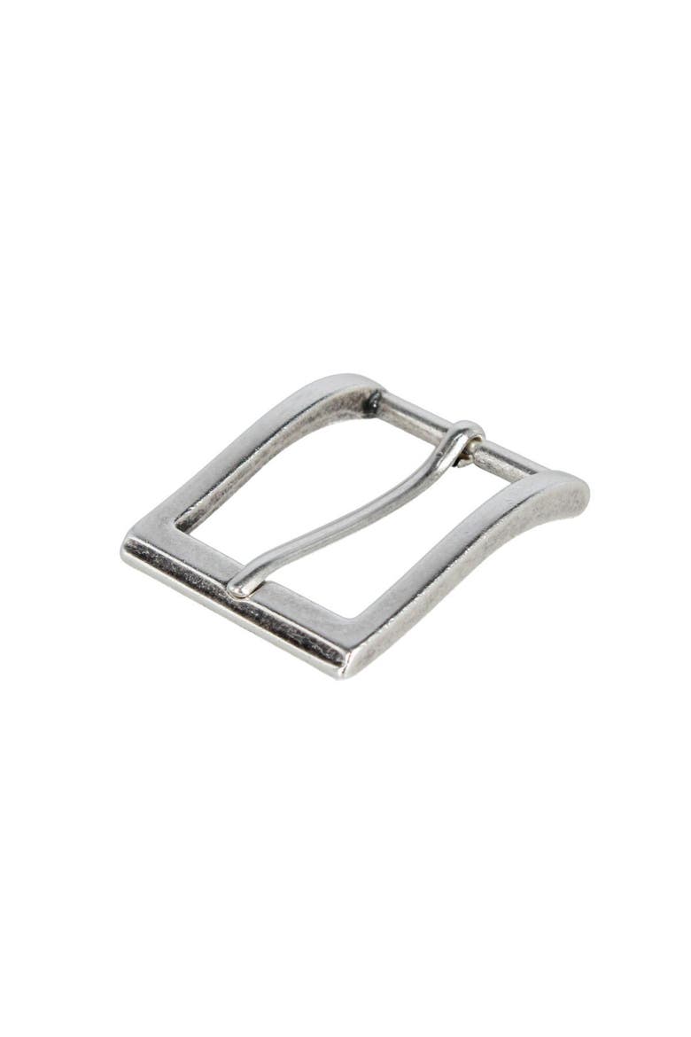 35mm Solid Brass Side Detailed Roller Harness Belt Buckle, Alternate, color, Shiny Nickel