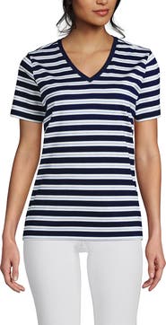 Lands' End Supima Cotton V-Neck T-Shirt