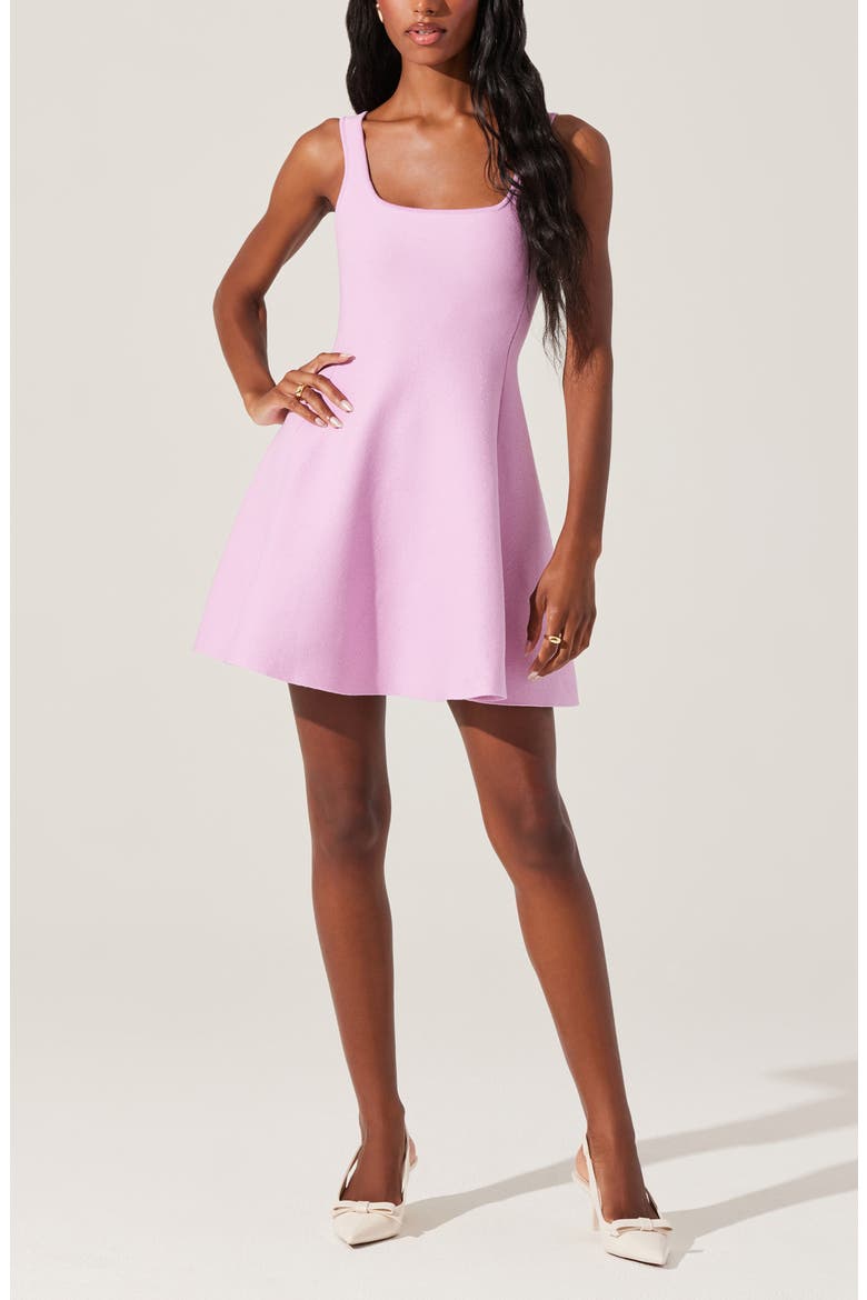 Lucile Skater Sweater Dress, Alternate, color, ORCHID PINK