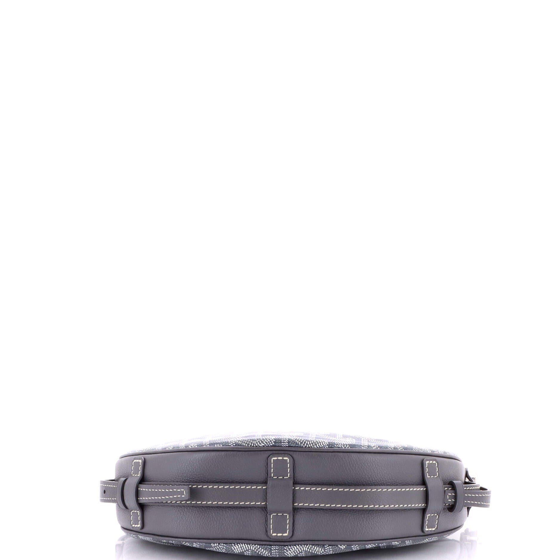 Pre-Owned Goyard Hirondelle Shoulder Bag Coated Canvas and Leather, Alternate, color, Gray