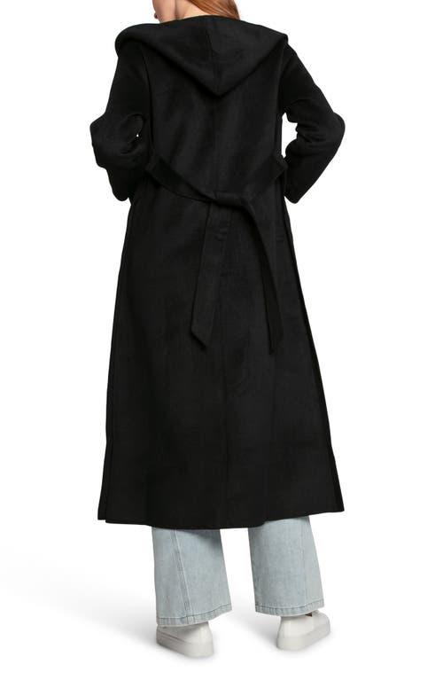 Belle & Bloom Walk My Way Wool Blend Coat In Black